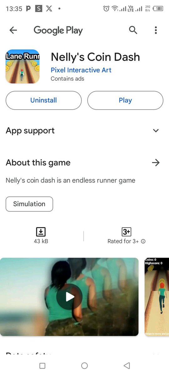 Nelly's coin dash is a 3d endless runner game by pixel interactive art I'm currently work on an update that will revamp gameplay available on the Google playstore &amp; Amazon appstore