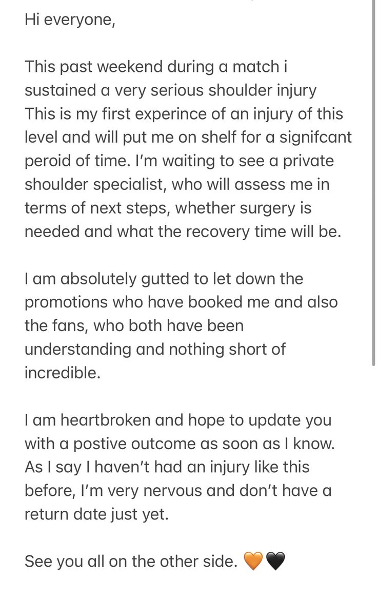 alexxisfalcon's tweet photo. Something about the comeback always being stronger than the setback❤️‍🩹 

Apologies to everyone who I’m letting down, hoping to see you all on the other side x https://t.co/NHD8rHwsr7