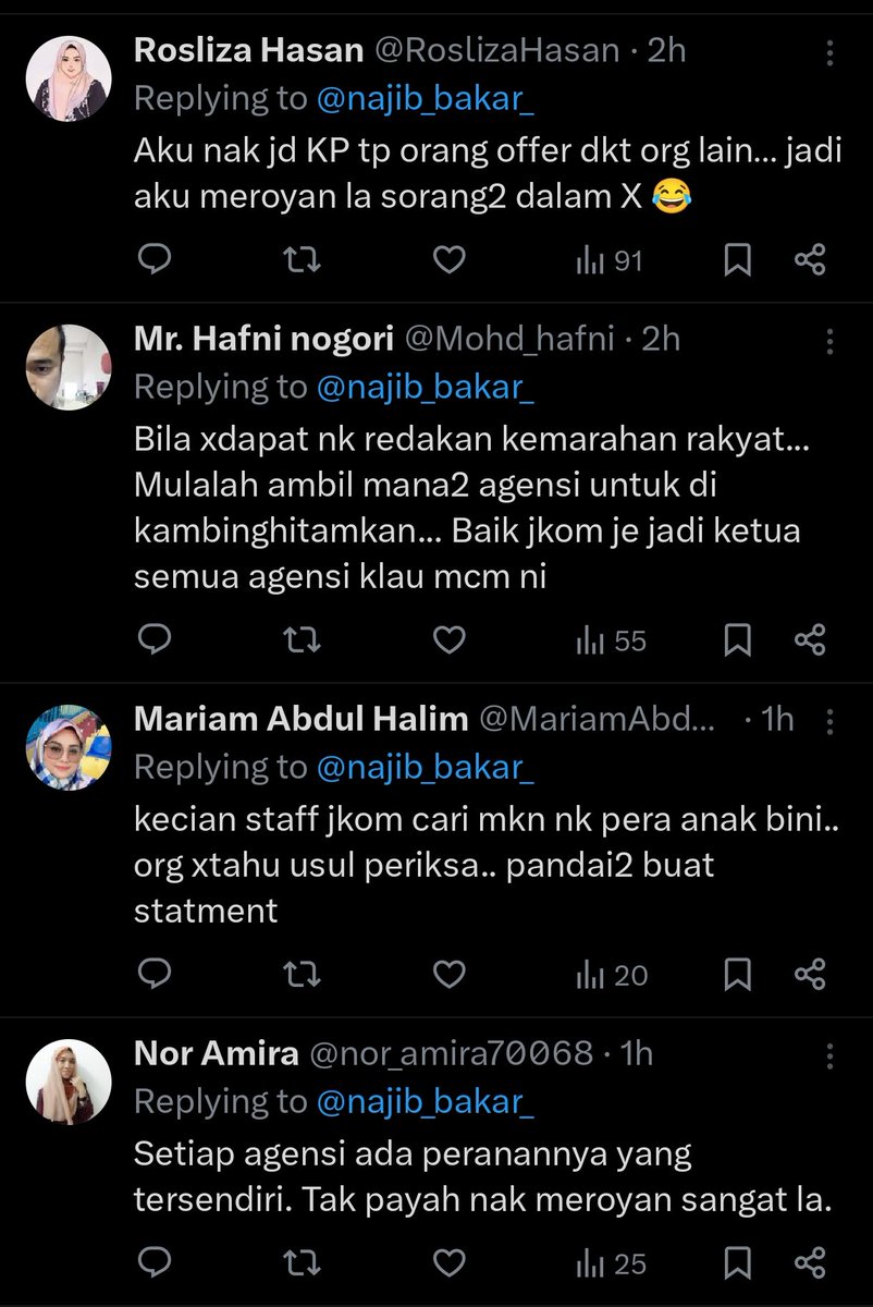 najib_bakar_'s tweet photo. Lepas JKOM kena jentik, baru muncul hantu-hantu JKOM yang beramai-ramai serang aku di X. Ini mengesahkan hipotesis aku.

Dalam JKOM, ramai yang berdarah walaun. Banyak yang dapat dibuktikan di sini.

Hampa sebagai penjawat awam di JKOM, serang isu subsidi diesel.

🧵1/n https://t.co/3BQxynDiN7