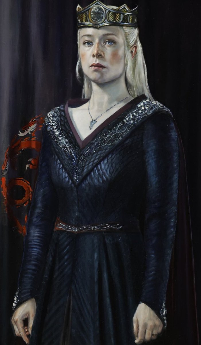 OMG PAINTING OF EMMA D'ARCY AS QUEEN RHAENYRA!!