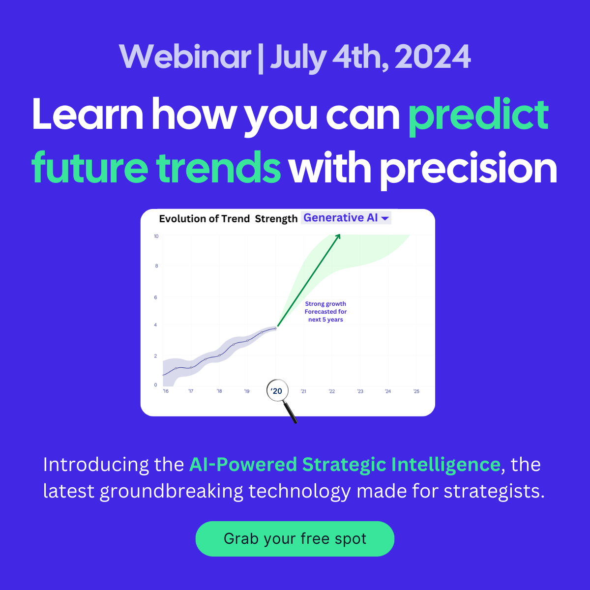 Missing key strategies? Don't worry! Join our FREE webinar led by CEO Vincent Defour.

🔍 Unlock 10X faster insights with AI
🎯 Future-proof your strategy by understanding key trends
And much more...

📅 July 4, 2024
🕑 13:00 CEST

Register today: eu1.hubs.ly/H09FVXl0