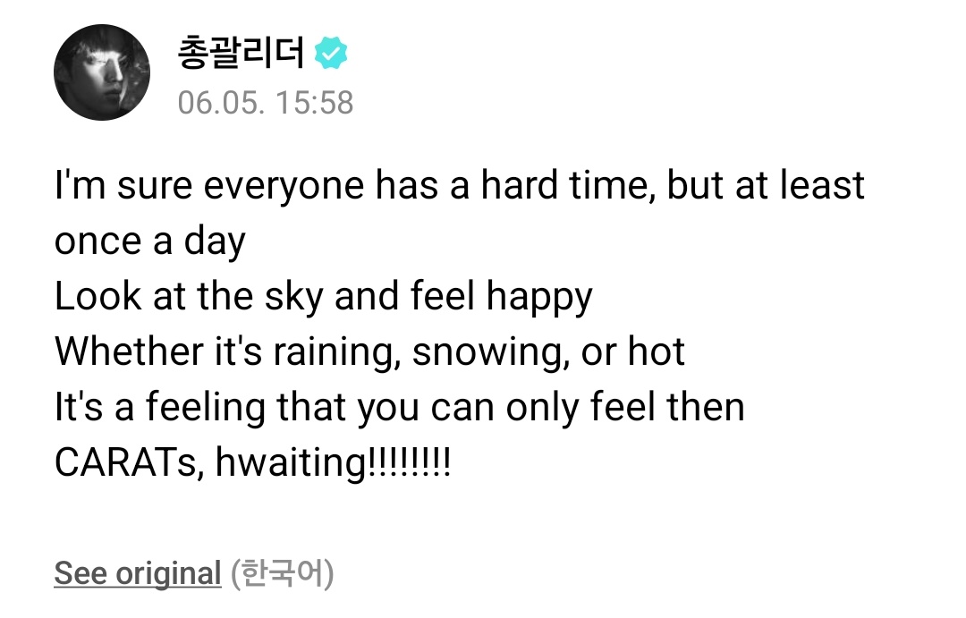 S.coups🌟 cheer up everyone