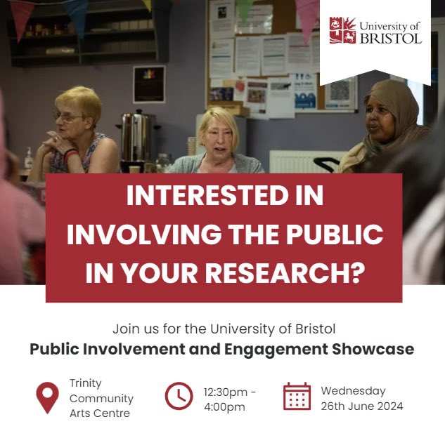 Ageing and Movement Research Group Bristol (@amrg_bristol) on Twitter photo We are delighted to be hosting the <a href="/BristolUni/">University of Bristol</a> public involvement and engagement showcase on the 26th June <a href="/TrinityBristol/">Trinity Bristol</a>
Places for this year are *sold out* but watch this space for updates from the day
<a href="/PdPrime/">PRIME Parkinson</a> @Brms_Research <a href="/UKRI_News/">UK Research and Innovation</a> <a href="/ShobaDawson/">Dr Shoba Dawson</a> <a href="/chiefpd2/">CHIEF-PD Trial</a> <a href="/katieelloyd/">Katie Lloyd</a> We are delighted to be hosting the <a href="/BristolUni/">University of Bristol</a> public involvement and engagement showcase on the 26th June <a href="/TrinityBristol/">Trinity Bristol</a>
Places for this year are *sold out* but watch this space for updates from the day
<a href="/PdPrime/">PRIME Parkinson</a> @Brms_Research <a href="/UKRI_News/">UK Research and Innovation</a> <a href="/ShobaDawson/">Dr Shoba Dawson</a> <a href="/chiefpd2/">CHIEF-PD Trial</a> <a href="/katieelloyd/">Katie Lloyd</a>