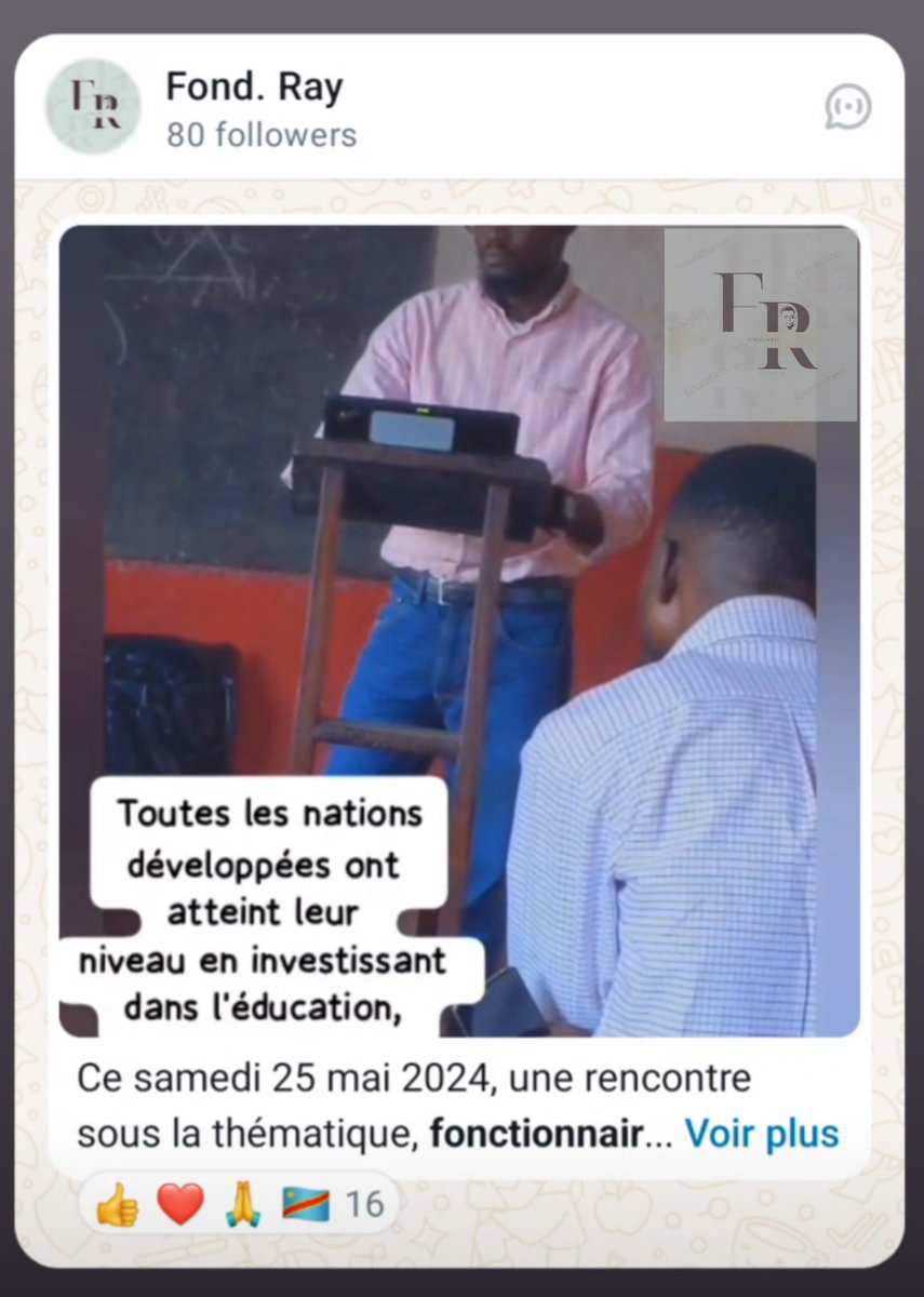 Raymondbyuman's tweet photo. Le programme du gouvernement sous Mme la 1ère ministre touche plsrs secteurs tel les programmes des gouvernements précédents, qui avaient échoué.

Trouvez notre interaction sur le fonctionnaire public congolais en suivant cette chaîne https://t.co/b5xmAzeod2 https://t.co/pWU1RU3Dq8