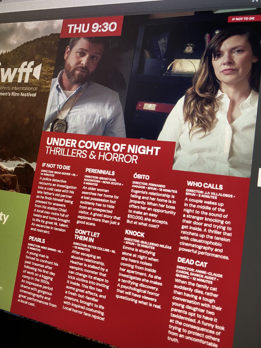 BradGover's tweet photo. TONIGHT in #YYT @NickelFestival 9:30pm @RCAatLSPUHall and online all across Canada, the #PictureStart @NIFCOfilm, IF NOT TO DIE, starring Pat Dempsey, Fabian O’Keefe, Kimberley Drake and Nicole Underhay.
🎟️ https://t.co/Btq6burF67
💻 https://t.co/LIYRFbuca7 https://t.co/yYtO1PDhmG