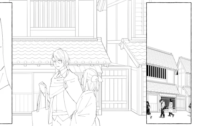 絵描きとしてはちょっとどうなのかとも思うけど背景に素材を上手く置けたときって急に漫画になった感あってめちゃくちゃテンション上がるんだよねェ‼️ありがとうございます素材お借りします‼️‼️ 