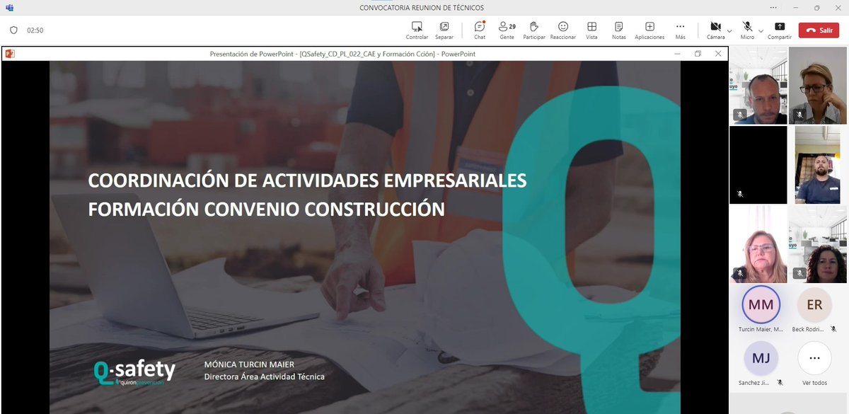QSafetybyQP's tweet image. Hemos realizado una Reunión de Técnicos en la que se ha debatido sobre La Coordinación de Actividades Empresariales #CAE y Formación en el Convenio de Construcción. Agradecemos la dedicación y el esfuerzo a todos los participantes.
#Quioo #Spatium #PRL