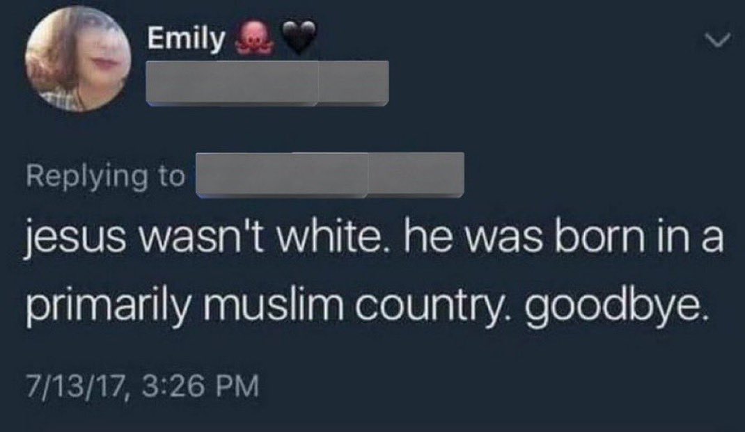 PulseOfUkraine's tweet image. ✍️✍️✍️✍️ Иногда от их тупизны просто физически закладывает уши.

Иисус, сын плотника и голубя, родился в мусульманской стране. Примерно за 6 веков до возникновения ислама.

#HaimComment