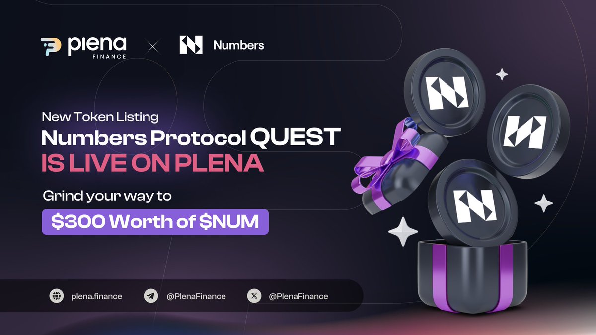 🚨  New token - $NUM Listing + Airdrop 🪙 

We're excited to announce the listing of $NUM with a chance to win $300 worth of $NUM! 

🏆   Rewards: 25 lucky winners will receive $12 worth of $NUM each 💰

Join here: plena.page.link/UdTB

More deets  👇