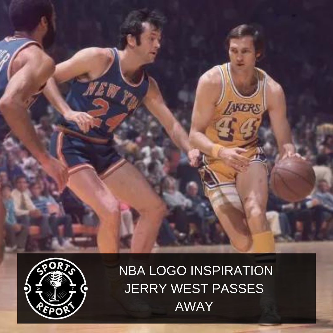Boxingreport247's tweet photo. The player that inspired the official @nba logo 𝐉𝐞𝐫𝐫𝐲 𝐖𝐞𝐬𝐭 has sadly passed away at the age of 86 😢 

Jerry played for the @lakers and is known famous for his buzzer-beating shot that tied Game 3 of the 1970 NBA Finals, against the @nyknicks 🏀

#sport #sportsnews #nba https://t.co/WQnVc7wJd2