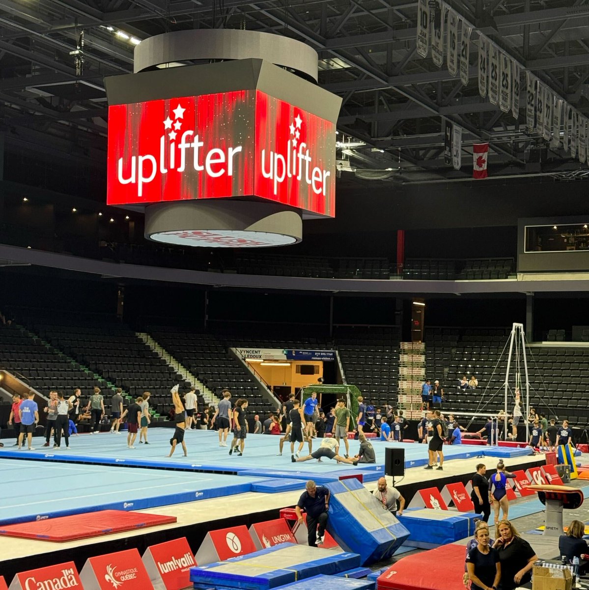 UplifterInc's tweet photo. #Throwback to the 2024 Canadian Gymnastics Championships in Gatineau this past weekend!🍁🤸 Congratulations to all the athletes and coaches that competed and thanks to everyone who worked so hard to put on a great event! #CDNCHAMPS2024 https://t.co/qzRRBk7Dto