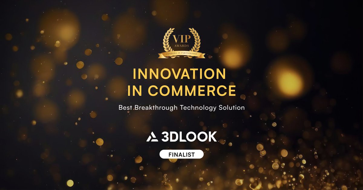 3dlook_me's tweet photo. Exciting News! 🎉 

3DLOOK has been named a finalist for the Best Breakthrough Technology Solution at the 2024 European Vendors in Partnership (VIP) Awards! This recognition underscores our commitment to innovation and excellence in the fashion tech industry.  Stay tuned!🚀✨ https://t.co/t9XwzIukIr