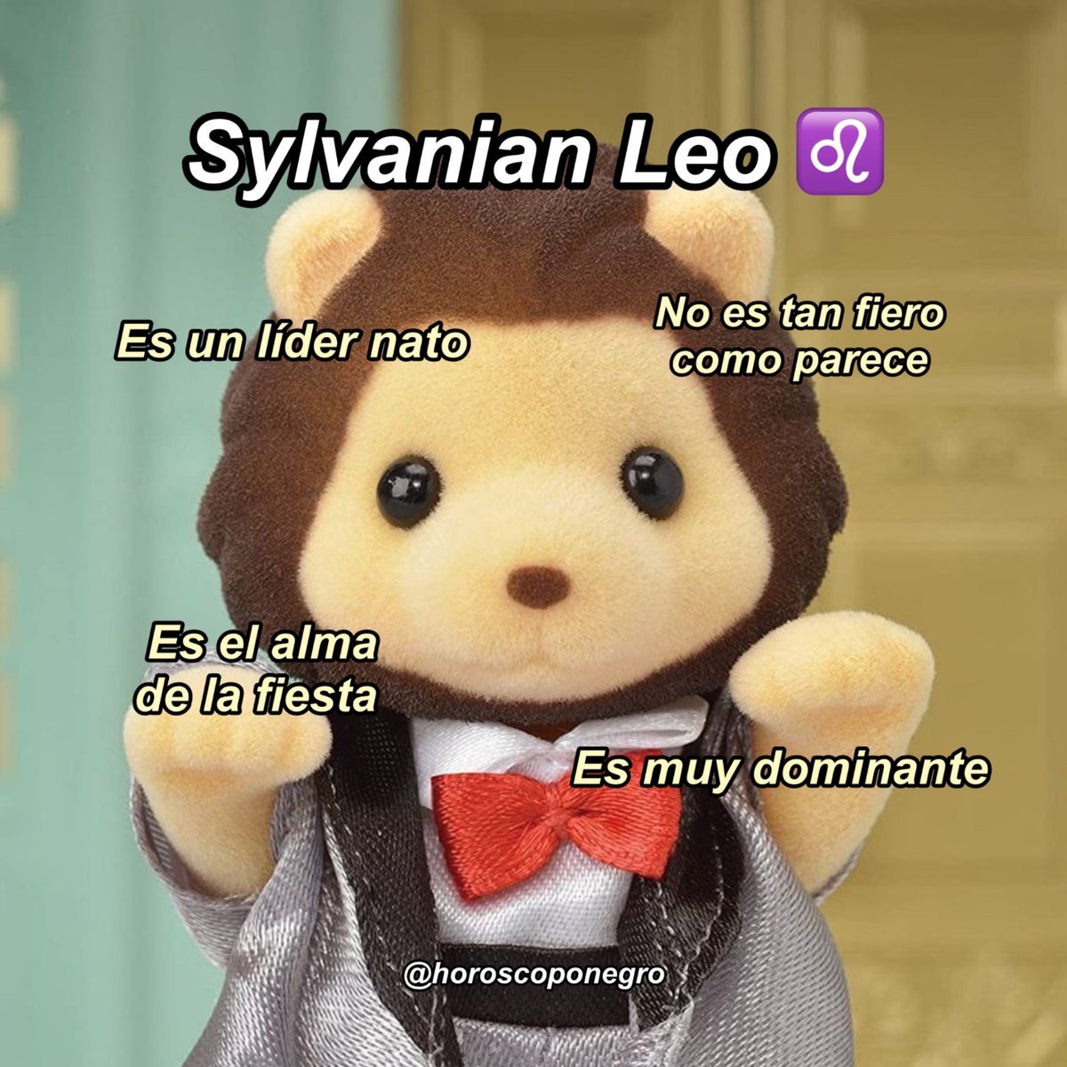 Una representación de Leo ♌️ muy tierna 🖤