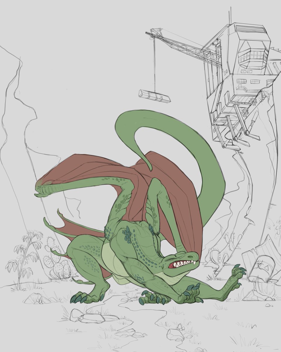 A dragon sketch i never finished