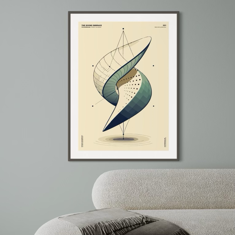 posternirvana's tweet photo. Tap the link in bio to make "THE DIVINE EMBRACE 021" the centerpiece of your expanded consciousness. The avant-garde frontier of algorithmic art and human inspiration awaits.
#posterdesign #postereveryday #graphicdesigner #affiche #posternirvana https://t.co/mrI2VWKsUy
