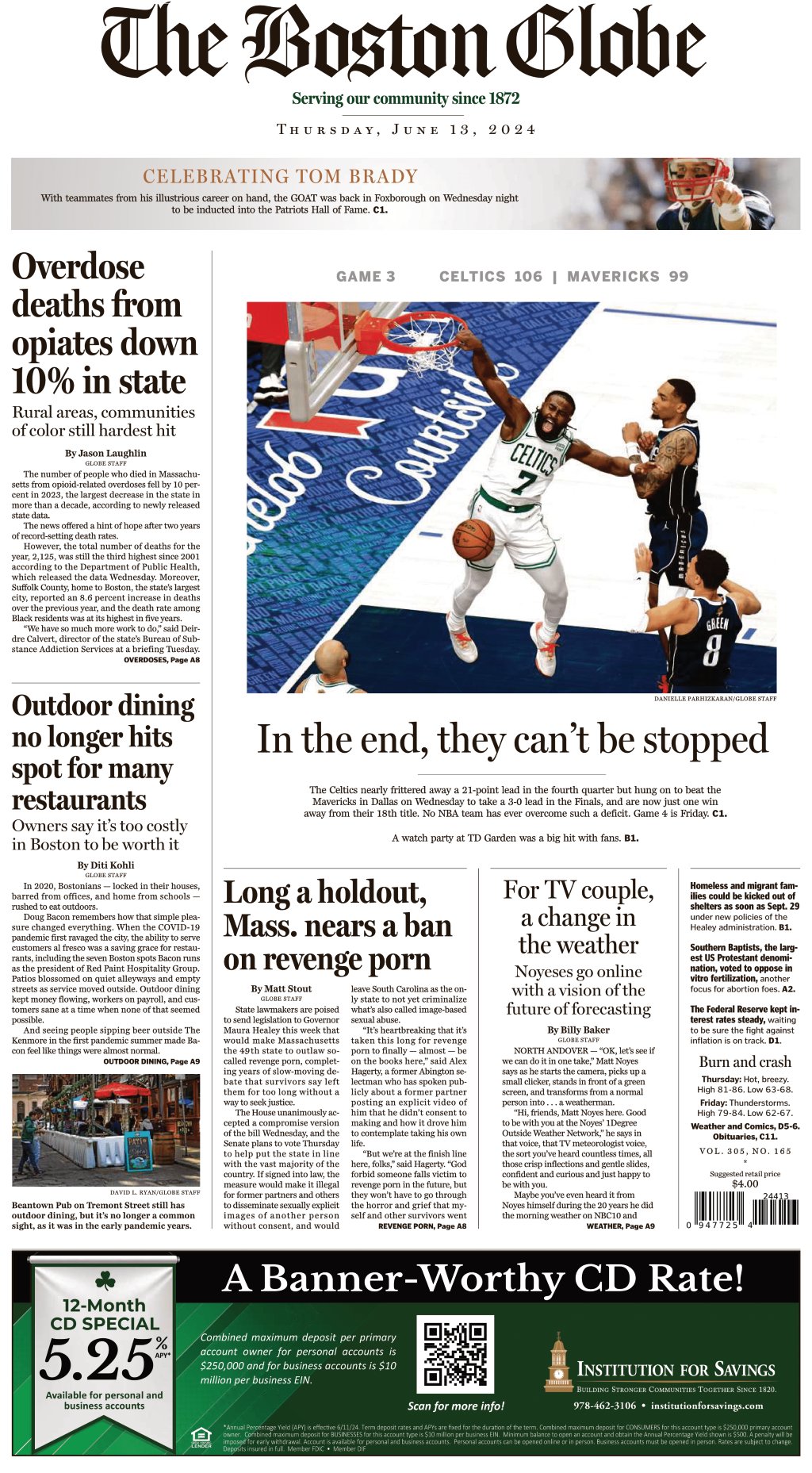 The Boston Globe on X: In todays paper: Massachusetts lawmakers are  embracing a ban on revenge porn. Finally, survivors say. Mass. sees largest  decline in opioid-related deaths in more than a decade;