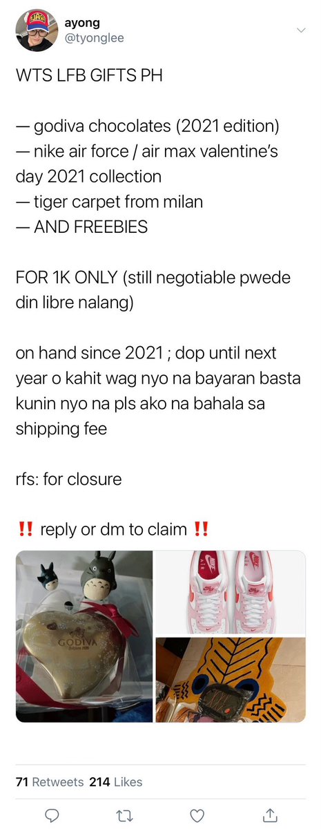 setsunaeos's tweet photo. wtb = want to bumalikkanasakin
— a #jaeyong filo au

kung saan gusto lang naman ibenta ni ayong (lty) ang lahat ng mga niregalo ng ex nyang si ayun (jjh) sa kanya kaso…. https://t.co/zSjHswVyM5