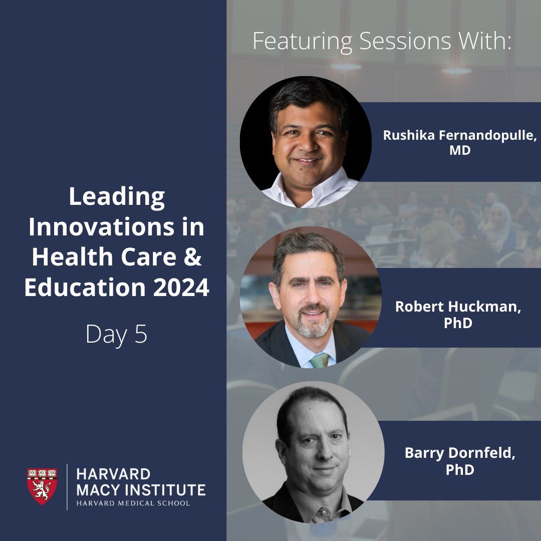 Harvard Macy (@harvardmacy) on Twitter photo Today during #HMILeaders, <a href="/rushika1/">R Fernandopulle</a> will share entrepreneurial insights, Rob Huckman will discuss expanding care delivery, and <a href="/barrydornfeld/">Barry Dornfeld</a> will explore how educational leaders can use organizational culture to shape change!
#HMICommunity #MedEd #HPE Today during #HMILeaders, <a href="/rushika1/">R Fernandopulle</a> will share entrepreneurial insights, Rob Huckman will discuss expanding care delivery, and <a href="/barrydornfeld/">Barry Dornfeld</a> will explore how educational leaders can use organizational culture to shape change!
#HMICommunity #MedEd #HPE