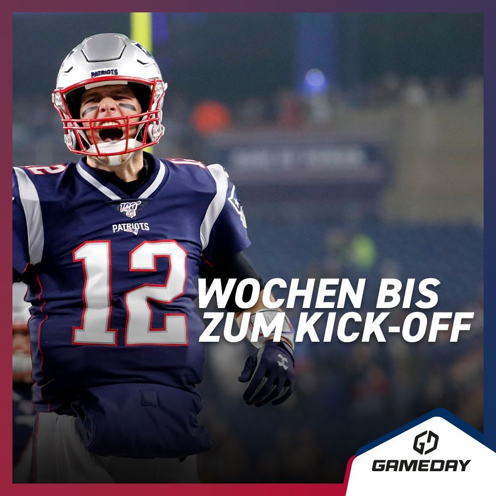 Passend zu TB12's Einführung in die #Patriots Hall of Fame sind es heute noch genau 1️⃣2️⃣ Wochen bis zum #NFL Kick-Off! 😍 

Folgt uns, um bis dahin nichts zu verpassen! 🏈 

#Gameday #Everydayisgameday