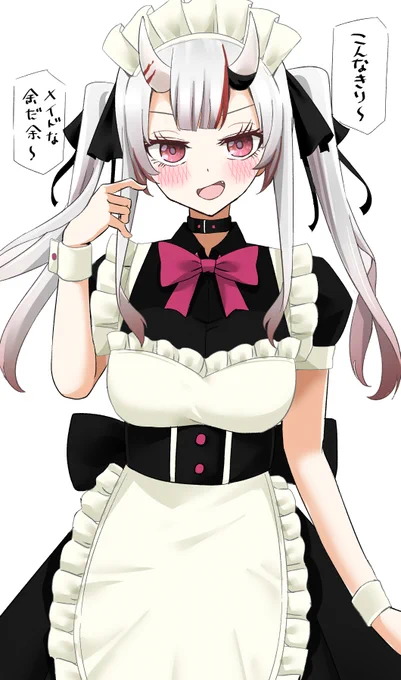 ③メイドな余#メイド喫茶ホロライブ #百鬼絵巻 