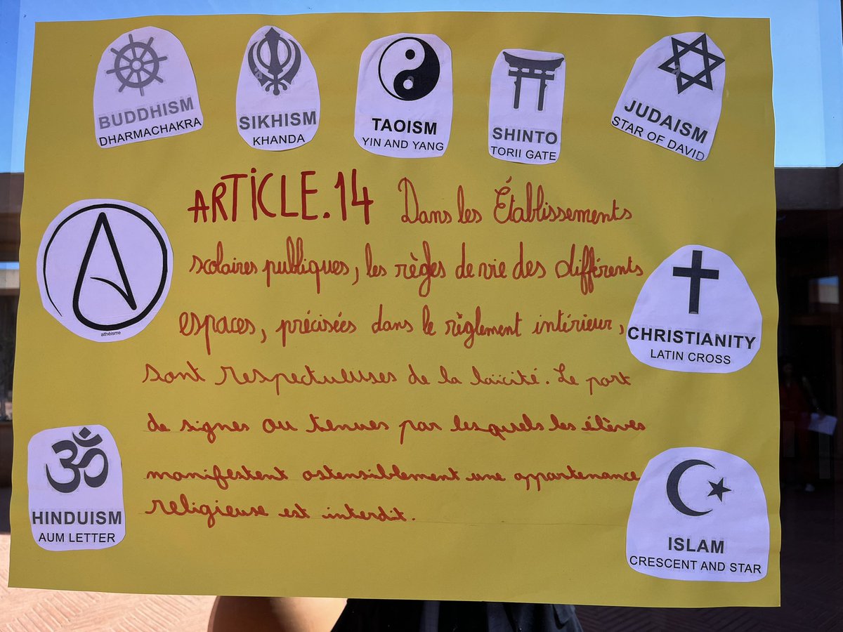dsden66's tweet photo. Grand succès pour les premières « Rencontres de la Laïcité » des Pyrénées-Orientales à l’initiative de la Dsden. Tous les élèves sont mobilisés au Memorial du camp de Rivesaltes pour partager leurs connaissances du principe de laïcité à travers des expositions, jeux, quizz, arts. https://t.co/feu6ubkurQ