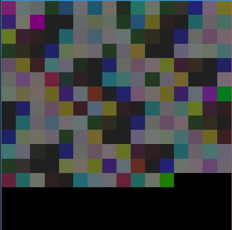 Stevo_HackTuna's tweet photo. Inspired by Spore's .png creature sharing, I created my own Unity script! 

Now, store I can 3 JSON files up to 256 bytes each using RGB channels in a 16x16 area. Perfect for sharable game saves!

#GameDev #Unity #IndieDev #Spore #PixelData #GameDesign #JSON https://t.co/zjFtd86y8s