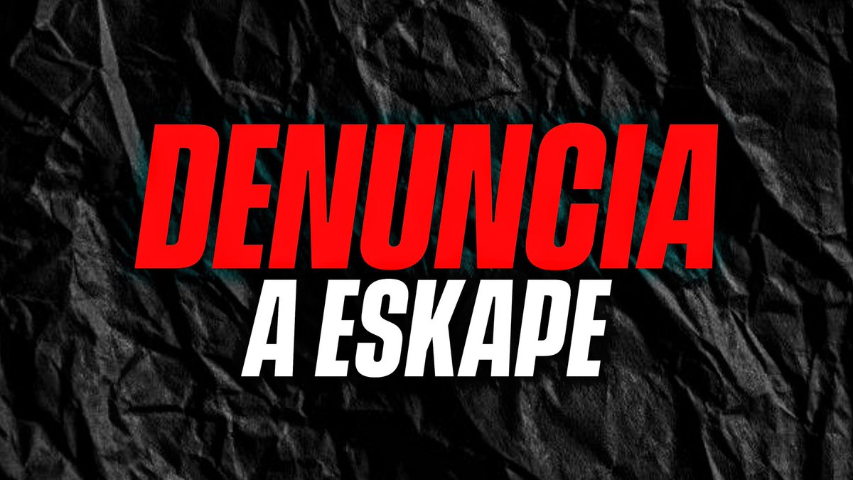 Después de ver que Eskape hizo pública la denuncia que le puse por amenazas, quería subir este video para daros mi punto de vista y las explicaciones de esto.

youtu.be/gxQMl_pgJWs?si…