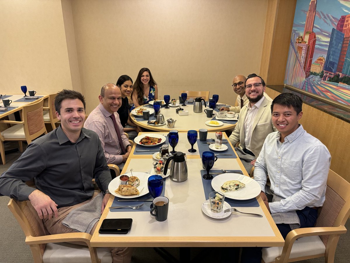 Thejus Jayakrishnan (@thejusjay) on Twitter photo Thank you <a href="/jamecancerdoc/">Jame Abraham, MD, FACP</a> for hosting breakfast for us. Appreciate your kindness, support, and mentorship!@LukasDelasos <a href="/MinhTriMD/">MinhTri Nguyen, MD (he/him)</a> <a href="/Curley_MD/">Tom Curley, MD</a> <a href="/haikooshah/">Haikoo Shah</a> <a href="/nerealiamd/">Nerea Lopetegui-Lia, MD</a> , missed you <a href="/DimaDanai/">Danai Dima</a> , #TaylorBrooks <a href="/ccfhemonc/">CCF Hematology Oncology Fellows</a> Thank you <a href="/jamecancerdoc/">Jame Abraham, MD, FACP</a> for hosting breakfast for us. Appreciate your kindness, support, and mentorship!@LukasDelasos <a href="/MinhTriMD/">MinhTri Nguyen, MD (he/him)</a> <a href="/Curley_MD/">Tom Curley, MD</a> <a href="/haikooshah/">Haikoo Shah</a> <a href="/nerealiamd/">Nerea Lopetegui-Lia, MD</a> , missed you <a href="/DimaDanai/">Danai Dima</a> , #TaylorBrooks <a href="/ccfhemonc/">CCF Hematology Oncology Fellows</a>