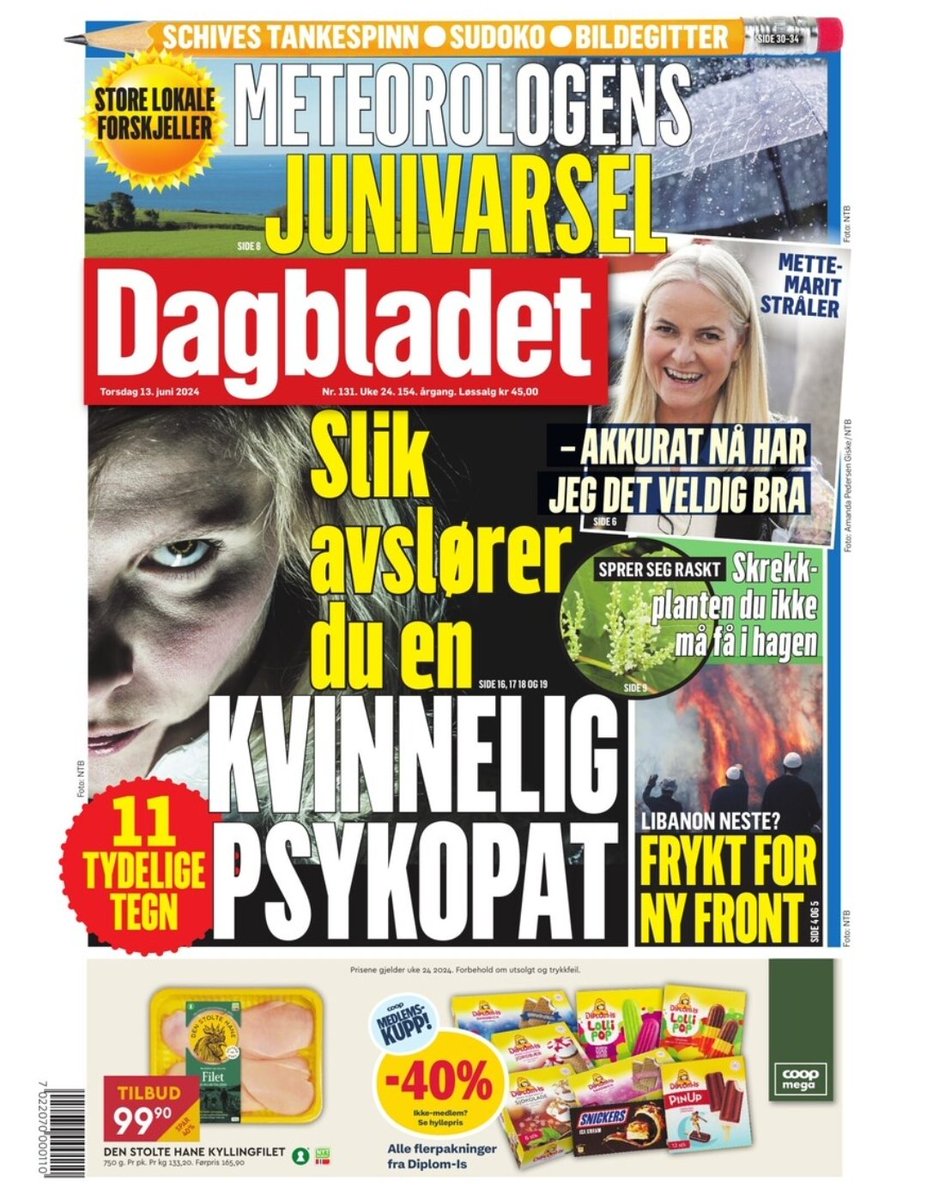 Semi-seriøst spørsmål: er psykopaten den nye flåtten? Har det ikke vært utrolig mange tabloidforsider om tegn på psykopati, tips for å avsløre psykopater osv i det siste?