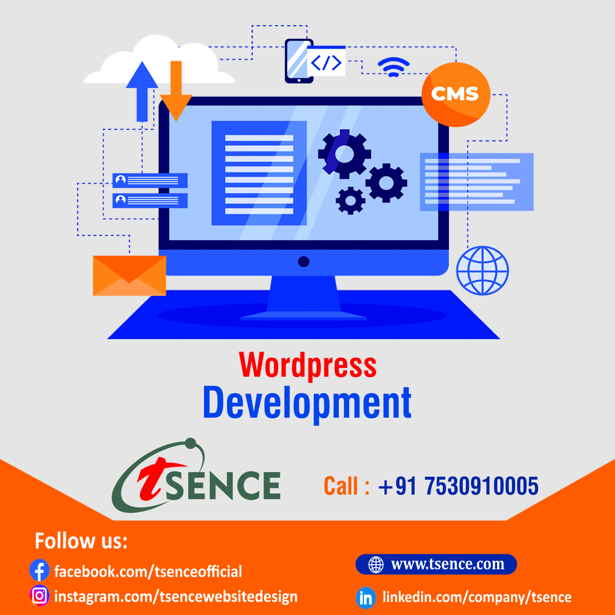 tsenceweb's tweet image. Ready to transform your digital footprint? At #Tsence, we specialize in #WordPress_development tailored to your business needs. Whether you’re a startup looking to establish your online presence or a seasoned enterprise aiming to enhance user experience.