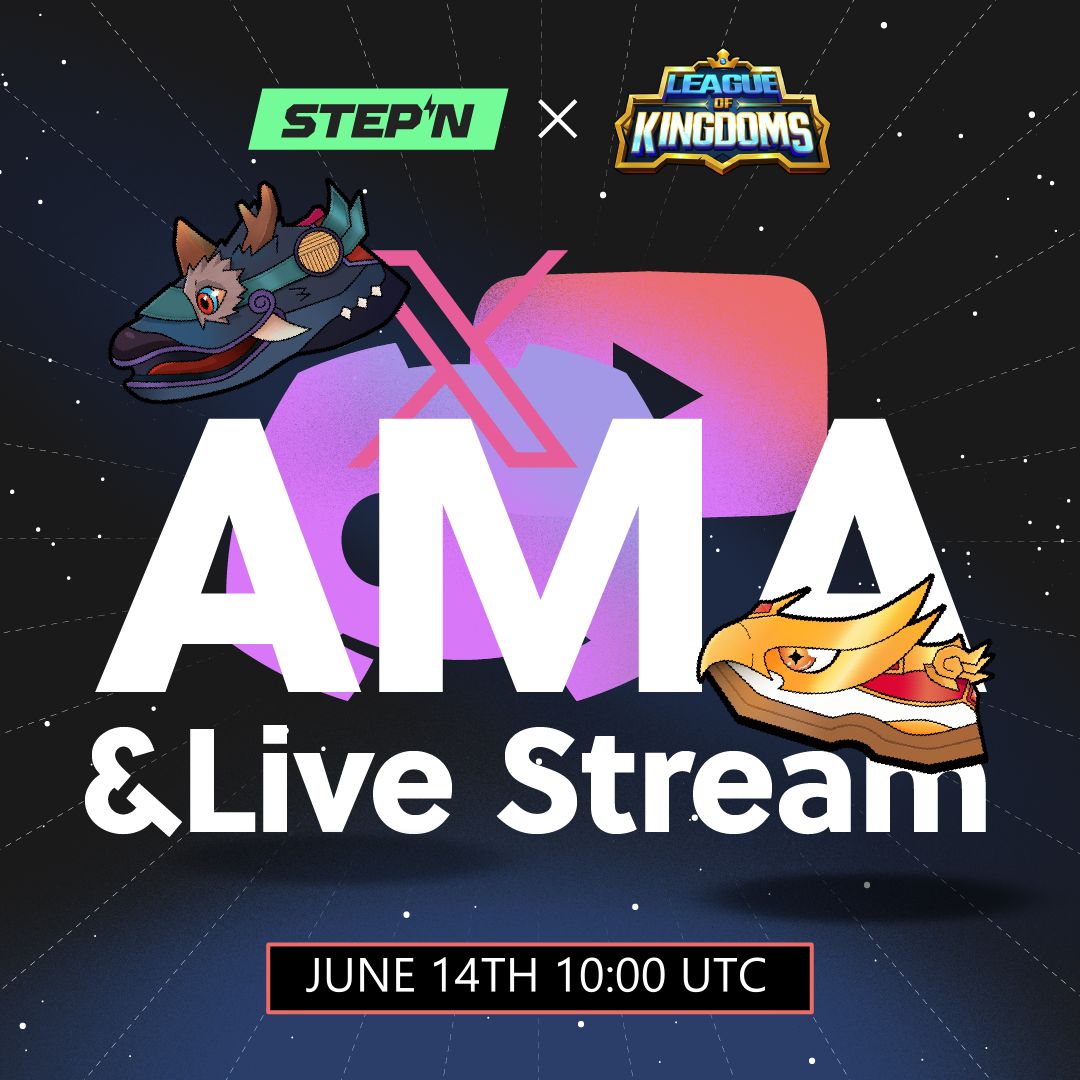 mooarofficial's tweet photo. 🚨 #AMA and Live Stream Event 🚨 

We’ve hosting @LeagueKingdoms for an AMA and Live Stream where we will showcase this epic game and explore LANDs and Drago’s 🐉

📅 June 14th, 10:00 UTC

💸 We have 200 GMT up for grabs!

All you need to do is: 

1️⃣ Follow @mooarofficial and @LeagueKingdoms
2️⃣ 💖 and 🔁
3️⃣ Answer a question in the live chat !

We'll select 2 winners and they will be rewarded with 100 GMT each!

🧡 See you on Friday!