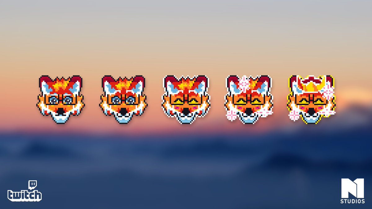intruderfox's tweet photo. intruderfox - sub badge emotes 🦊 https://t.co/CYfEhCSui7