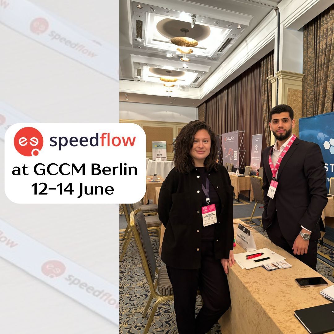 Speedflow's tweet image. 💼From serious business discussions to casual networking meet-ups, our Head of Business Development, Alina Kuznetsova, and Voice Account Manager, Sasha Galetic, are actively engaging with industry leaders and potential partners at GCCM in Berlin. 

#GCCMBerlin2024 #TelecomEvent
