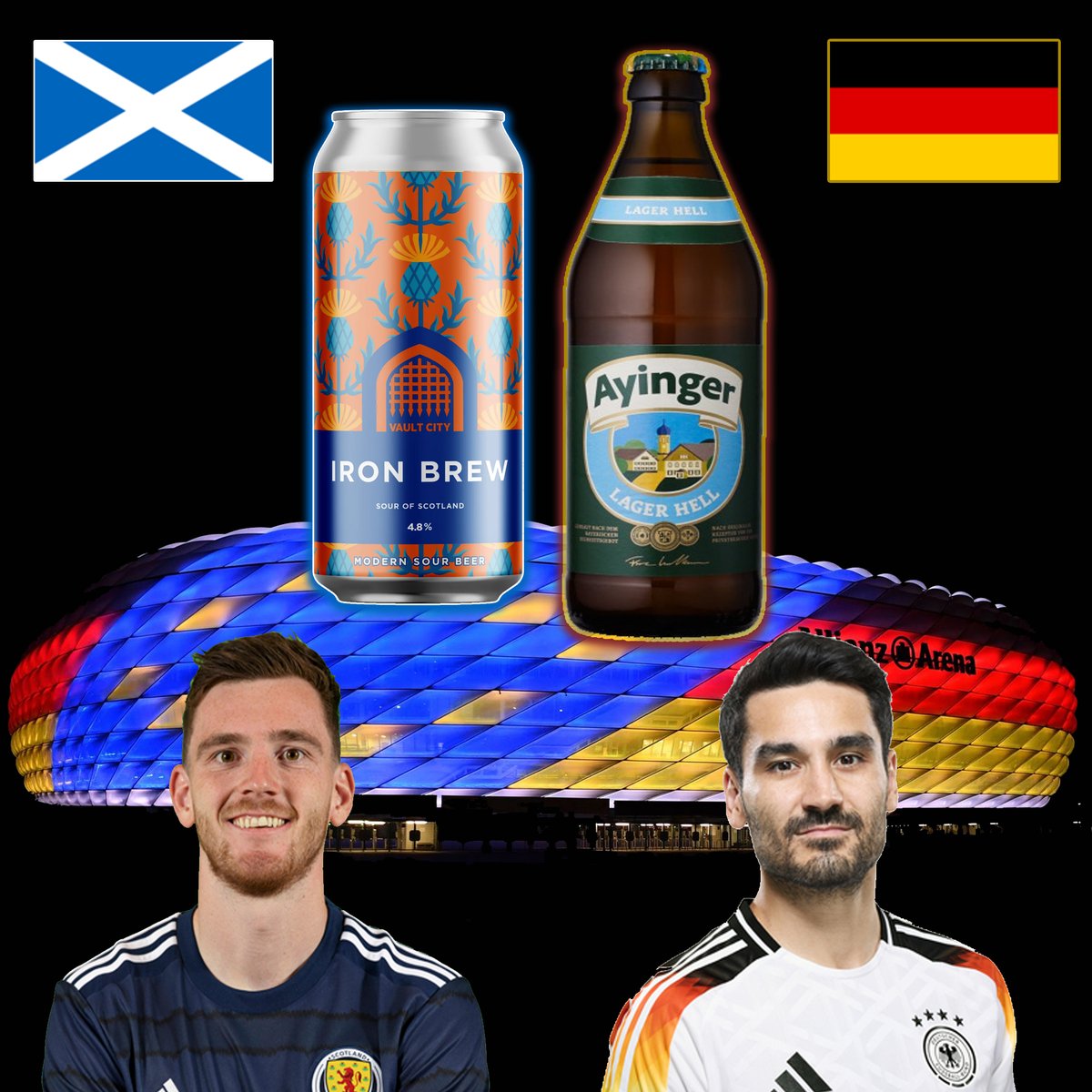 Euro 2024 kicks off tomorrow - lots of Scottish and German beers in stock - with these two £2.99 each - also on tap in our Stonegate pub - late shipping cut-off 5pm today!  tremblingmadness.co.uk