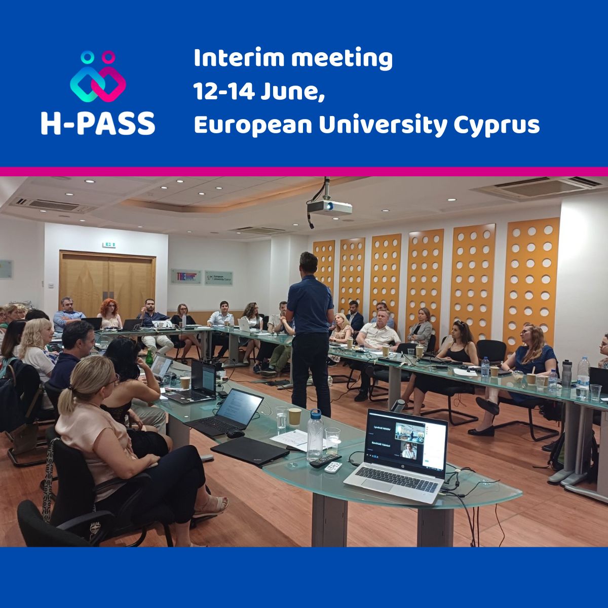 EU_HPASS's tweet photo. Day 2 of H-PASS Train the Trainer workshop: 6 countries discussed the 4 modules of the H-PASS program. Great exchange! We face similar digital transformation challenges, but local contexts & target groups (doctors, nurses, pharmacists) require tailored content.
#HPass #EU4Health https://t.co/yArDuUyDTv