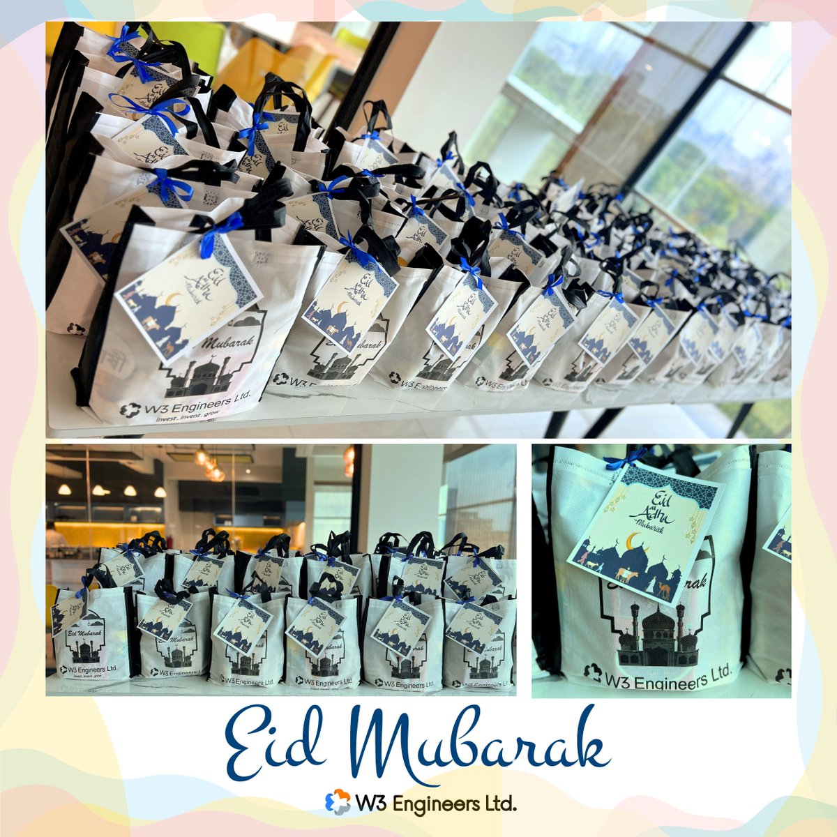 w3engineers's tweet image. 🎉 Eid-ul-Adha Celebration at W3 Engineers 🎁
We marked this festive occasion by sharing gifts and joy with our wonderful team. Eid Mubarak to everyone! 🌙✨
#EidMubarak #W3Family #EidCelebration #EidGift #EmployeeEngagement #CompanyCulture