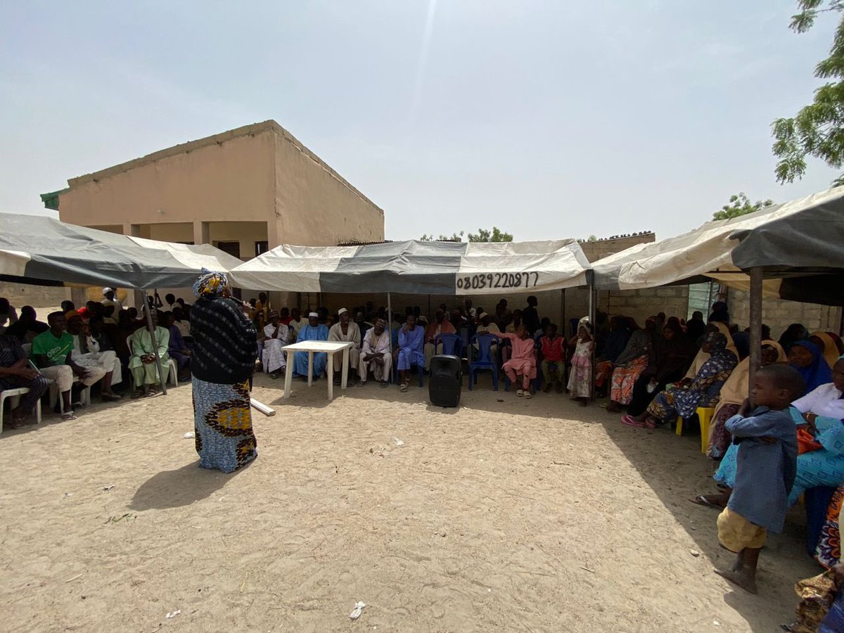 Partners West Africa Nigeria (PWAN) (@partnersnigeria) on Twitter photo PWAN held a physical awareness at Kaleri Community, Jere LGA in Borno State with support from <a href="/macfound/">MacArthur Foundation</a>
The awareness was aimed at sensitising the public on the just domesticated Administration of Criminal Justice Act Borno 2023 and Human right protection, citizens rights PWAN held a physical awareness at Kaleri Community, Jere LGA in Borno State with support from <a href="/macfound/">MacArthur Foundation</a>
The awareness was aimed at sensitising the public on the just domesticated Administration of Criminal Justice Act Borno 2023 and Human right protection, citizens rights