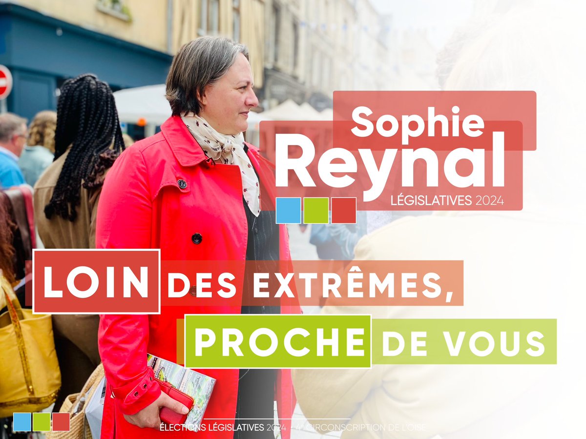 Je serai candidate dans la 4ème circonscription de l’Oise pour offrir aux électrices et aux électeurs une alternative à la Macronie qui a échoué et aux extrêmes qui attisent le chaos dans notre pays. 

Libre, indépendante, je suis soutenue par les partis du centre républicain.