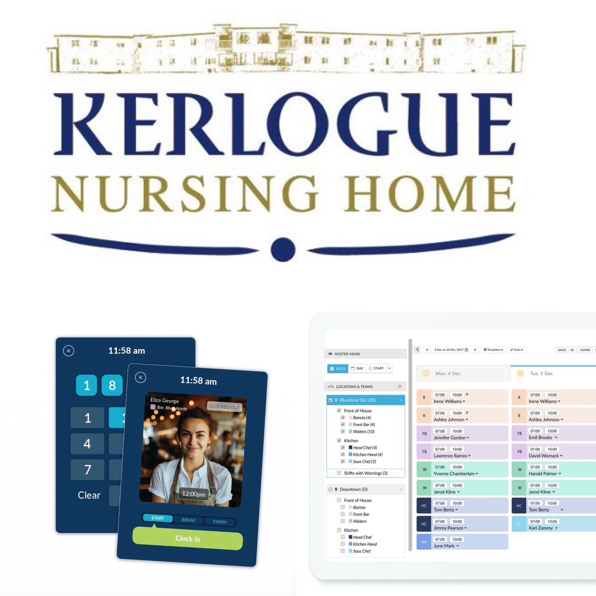 BackofHouseIE's tweet image. It was great pleasure working with the guys in Kerlogue Nursing Home setting up their new scheduling &amp;amp; clock in system 
#BOH #employeescheduling
