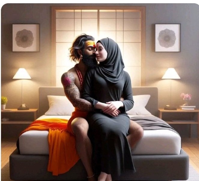 इस फोटो में ऐसा क्या है जो लोग पुलिस टैग कर रहे है ? 
ये तो भारत में हिन्दू मुस्लिम का प्यार दिखा रहा है ।
एकता की मिसाल घर वापसी ।