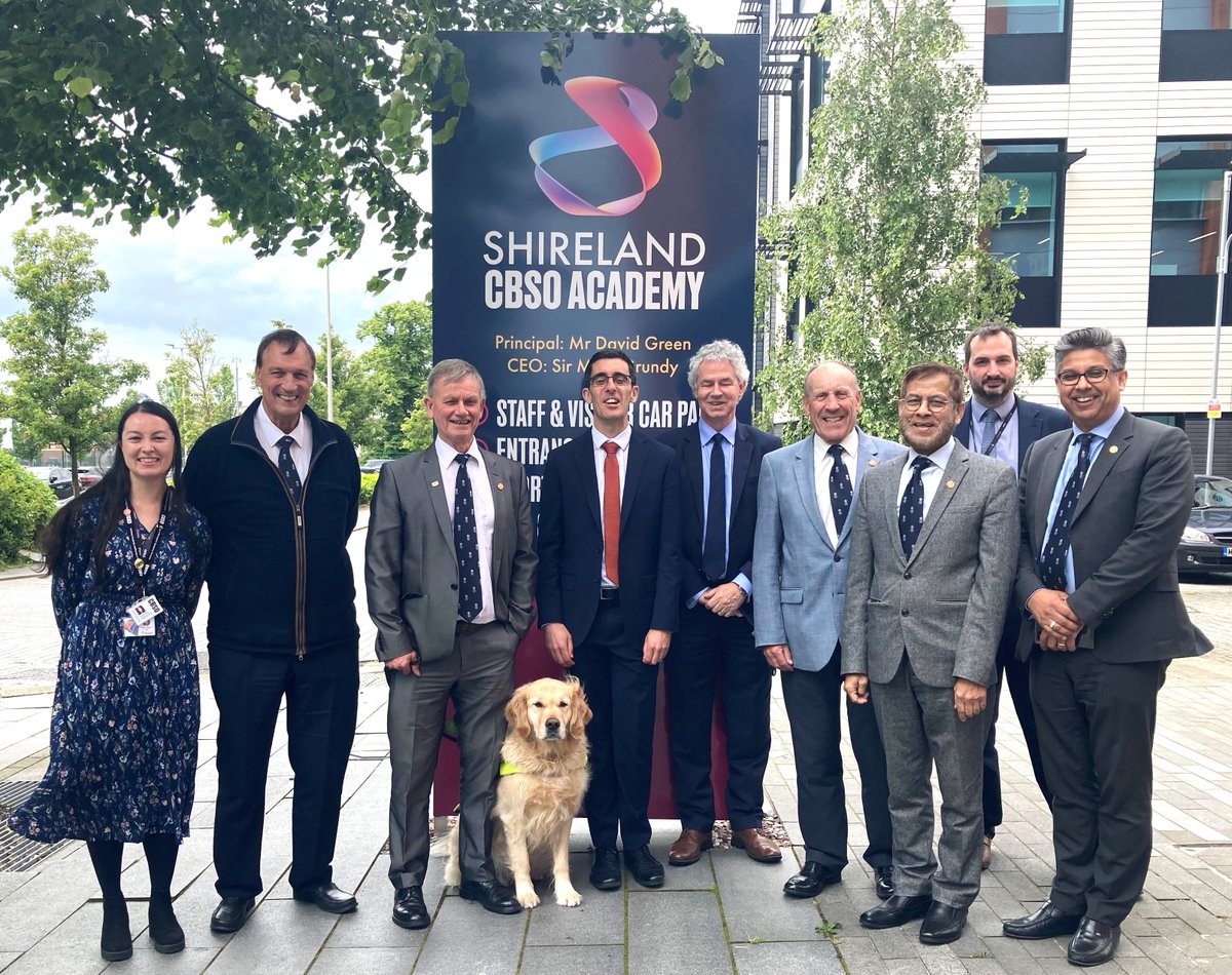 Our Deputy Lieutenants from Sandwell paid a visit to @ShirelandCBSO and met with staff and pupils to talk about how they can support the Academy.  It was lovely to see so much encouragement for young people to engage with music.