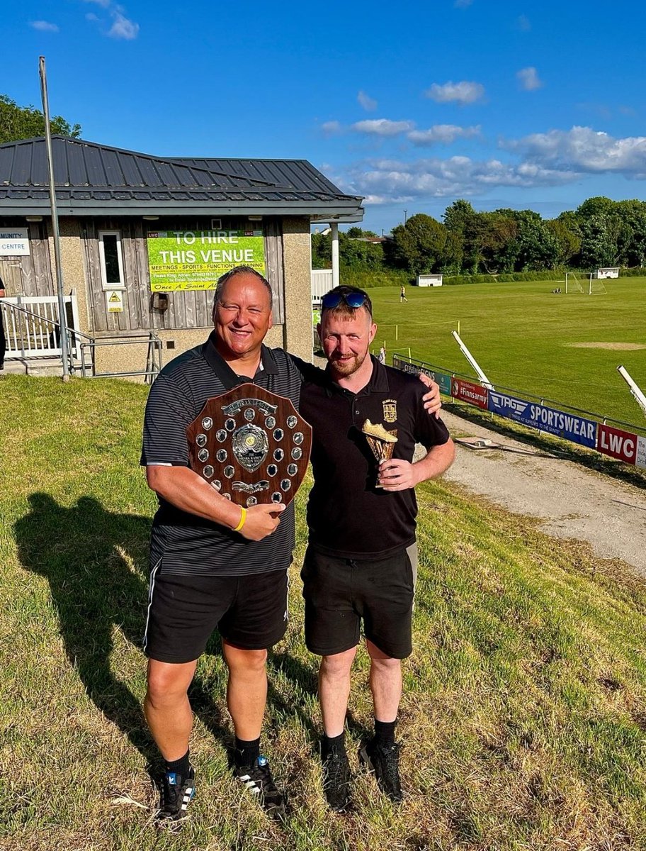 Absolutely delighted to present the St.Piran Premier League Mark Rapsey Golden Boot Award to <a href="/STDAYAFC1/">St Day AFC</a> top striker <a href="/Dan9richie9/">Dan Richards</a> for his 33 goals this season!!! First time the trophy has gone West! Congrats to Dan, top striker, top bloke 👏 👍 ⚽️🏆