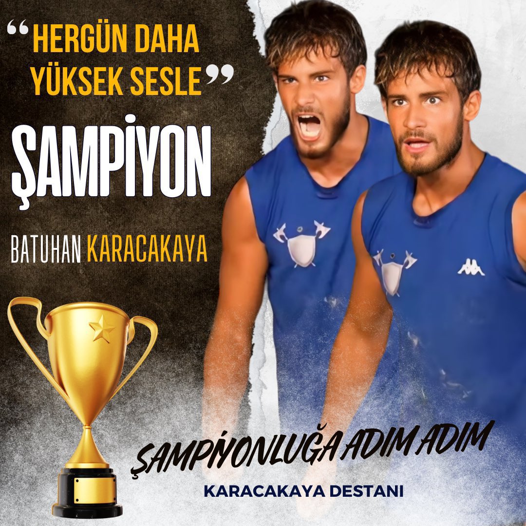 Kupamızı almaya saatler kaldı 

EN HAK EDİLMİŞ ŞAMPİYONLUK GELİYOR 🛡️🏆

#BatuhanKaracakaya
#Survivor2024Allstar