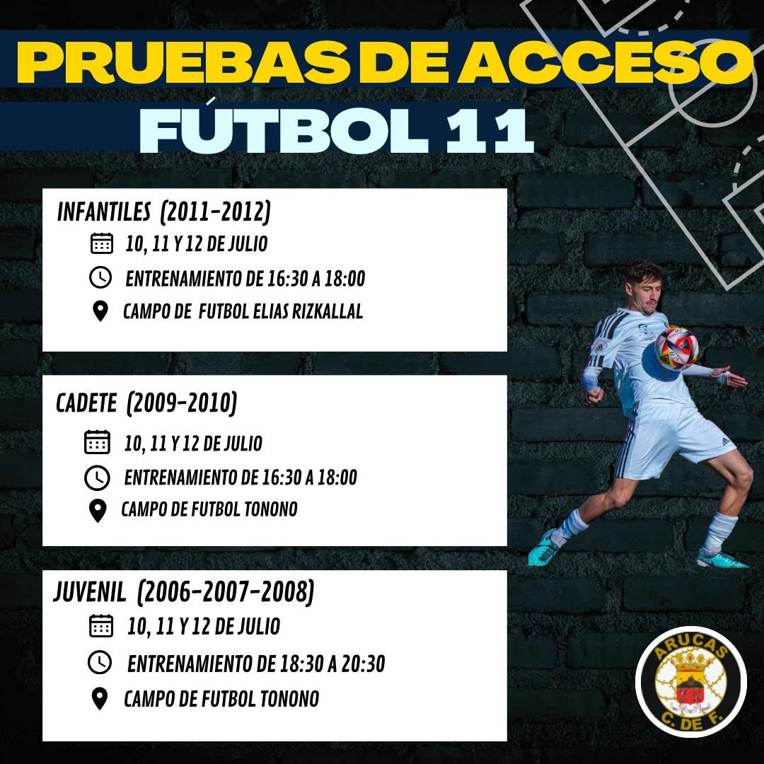 arucascf's tweet photo. Se abren las pruebas de acceso para el Arucas C.F.

Para poder inscribirse y poder participar deberán rellenar el siguiente FORMULARIO:

https://t.co/CMlL5JO7kG https://t.co/En7FWwRQT4