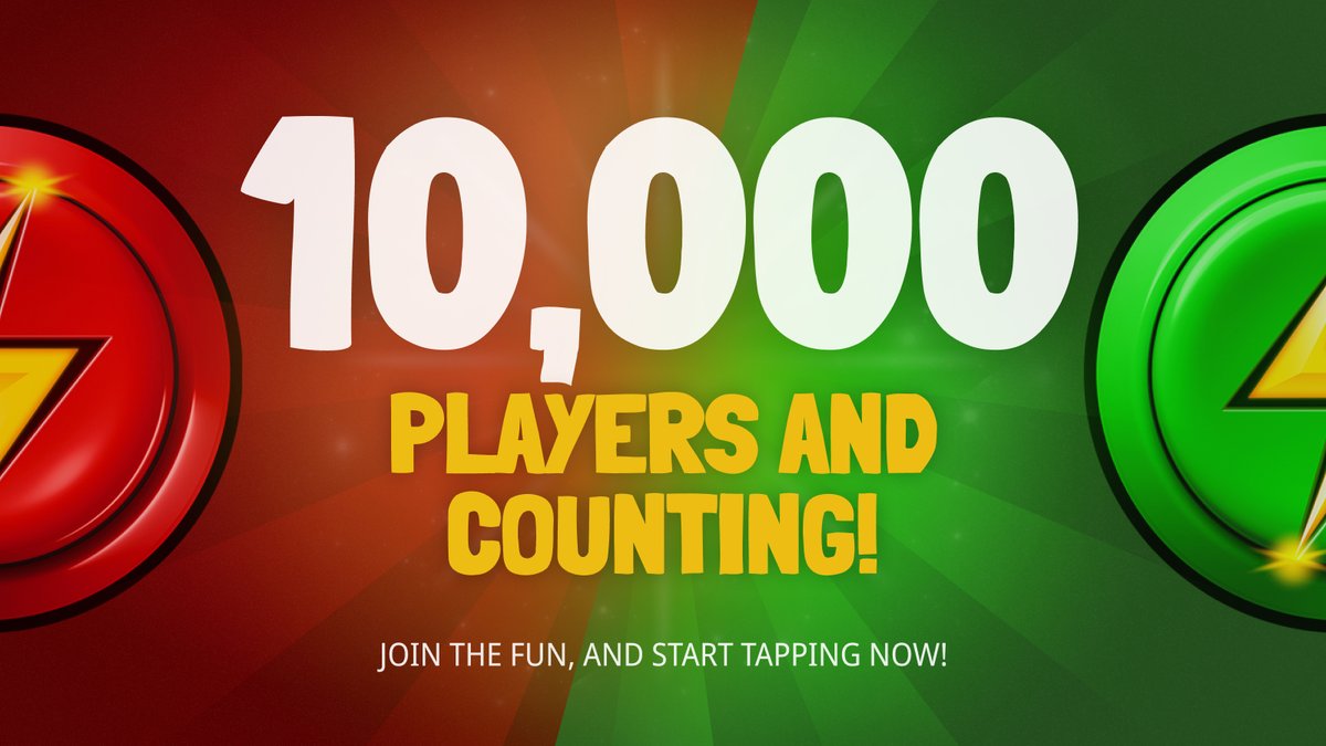 The_Button_Game's tweet photo. 🔥 BREAKING: BUTTON Hits Over 10,000 Players!

aaaaaand we’re still going strong! 💪

A massive THANK YOU to every player, whether you’re Team Green 🟢 or Team Red 🔴. 

Get ready for more challenges, and rewards🎁

Press 🔴🟢 ! Link in bio. 🎮🔗 

#pressbutton #Sui https://t.co/MdZji0OIdJ