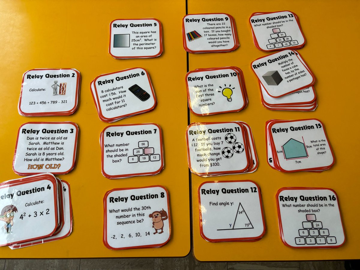 SaintMarysDerry's tweet photo. Congratulations to St Eithne's PS and St Anne's PS on completing St Mary's Numeracy Relay Challenge. The Primary School pupils were excellent and fully engaged. #MathsGeniuses ๐โโ https://t.co/3lvzo50WcE