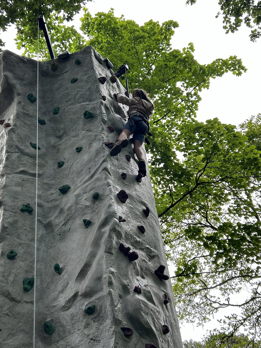 Well done to Lola for reaching the top of the climbing wall! <a href="/paganelschool/">Paganel Primary</a>