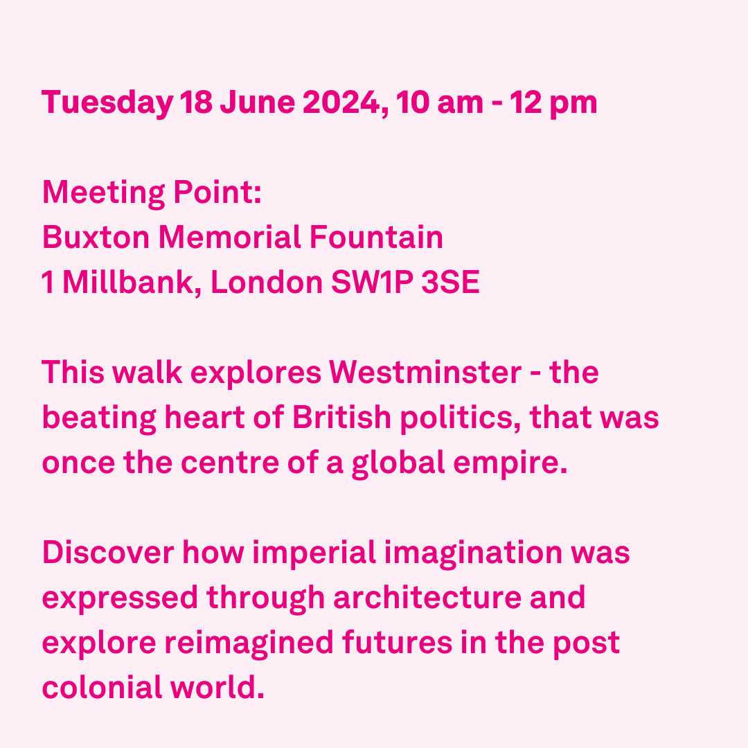 Join me on June 18 for "Empire Reimagined: a walk through Westminster." Explore the legacy of the British Empire and its impact on modern Britain. Book here: eventbrite.com/e/empire-reima… #Empire #walkingtour #visitwestminster #LFA2024