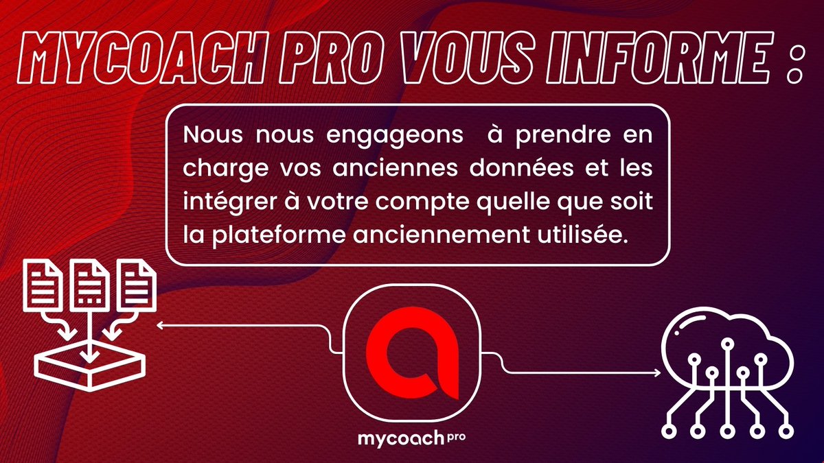 La migration de fichiers peut être difficile si les deux systèmes ne sont pas compatibles😤😤Pas de panique🤚
Nous nous occupons de cela, qu'importe votre ancienne plateforme, nous pouvons transférer tout type de données à votre compte.💪💪
#MyCoachPro #AMS #Scouting #DataDriven