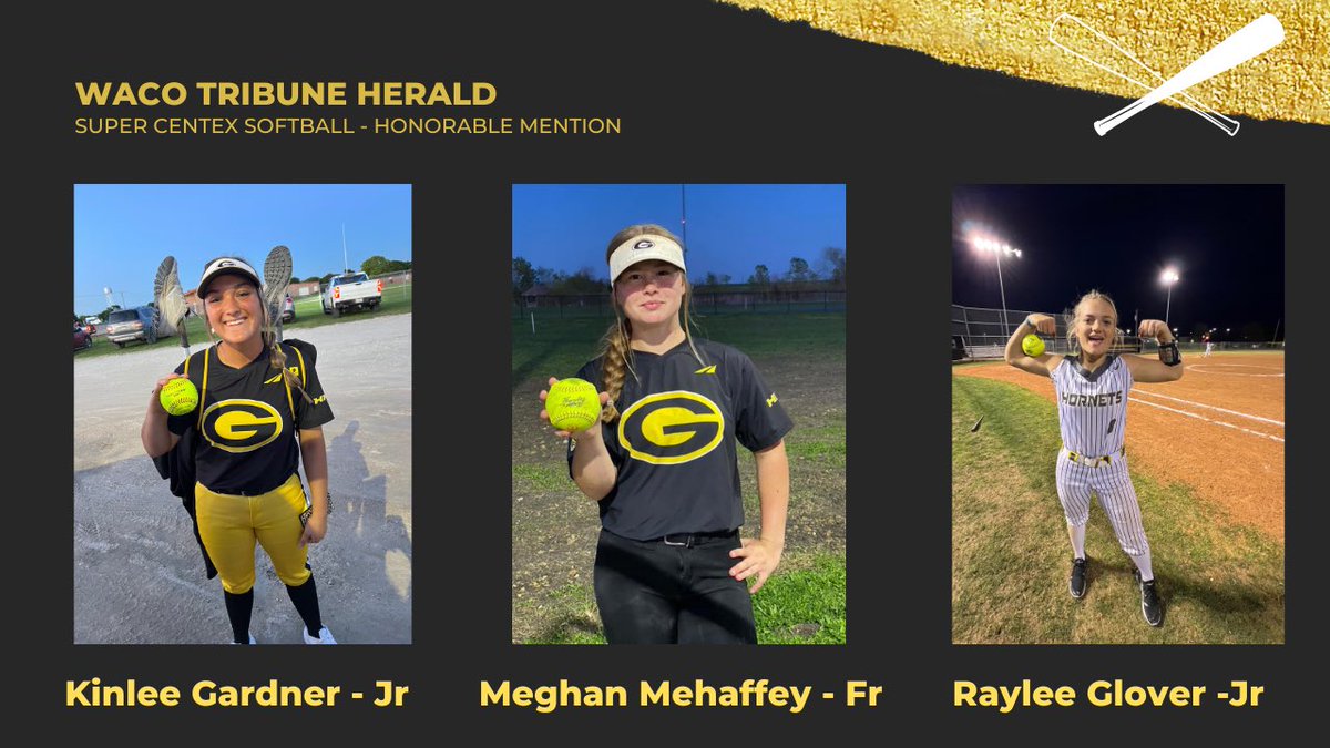 Congrats to this trio for being named to <a href="/WacoTribSports/">WacoTrib Sports Dept</a> Super Centex Honorable Mention Team!